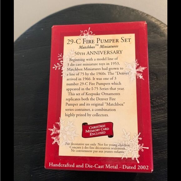 Vintage Hallmark Fire Engine Christmas Ornament - Picture 5 of 5